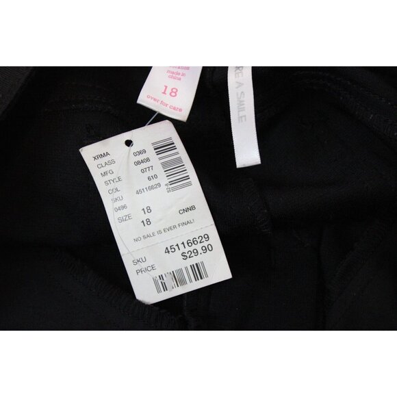 Early 00s VTG Justice Black 2pc Outfit sz 18 NWT Tank Top Layered Pants Velvet - Picture 13 of 13